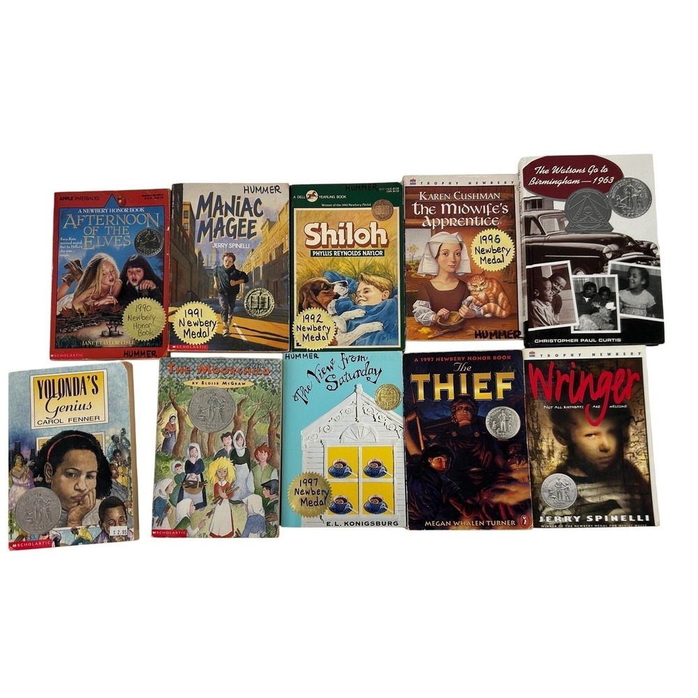 Newbery Medal Honor Award Winning Childrens Books Early 1990's Lot of 10